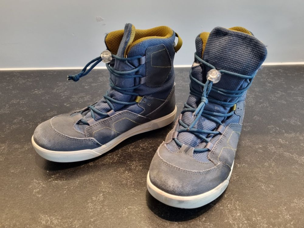 Kinder Winterschuhe Gefüttert Unisex - Warme Thermo Winterstiefel Mit Klettverschluss Für Jungen & Mädchen, Wasserdicht Schneestiefel Elefanten
