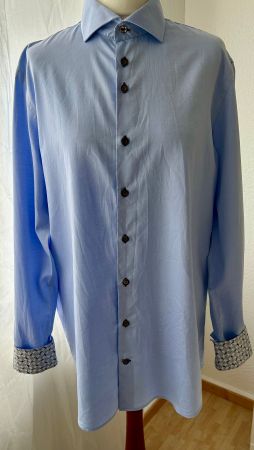 Wie neu: Hellblaues R2 Amsterdam Hemd, Baumwolle, XXL 43