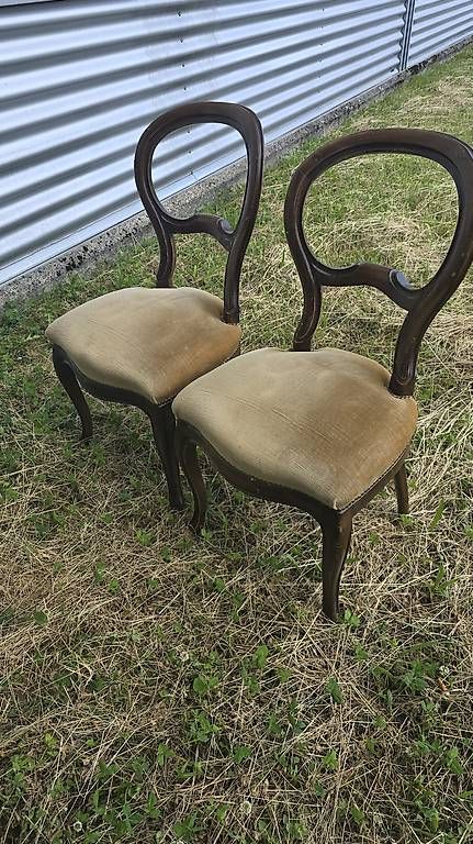 Sedie: 2x antike Stühle im Louis-Philippe-Stil – Usato da Winterthur venduto da aredo 3