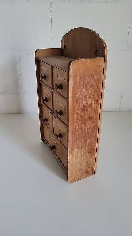 Commodes: Holz Kommode mini mit 7 Schubladen antik – D'occasion à Zofingen par Loop_ReSale 3