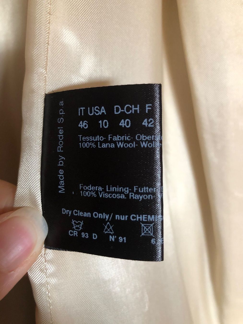 Cappotti: Manteau laine beige – Usato da Dotzigen venduto da SecondHandGems 5