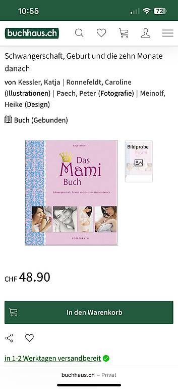 Libri: Das Mami Buch während der Schwangerschaft  – Usato da Pfäffikon SZ venduto da hej_hqh9