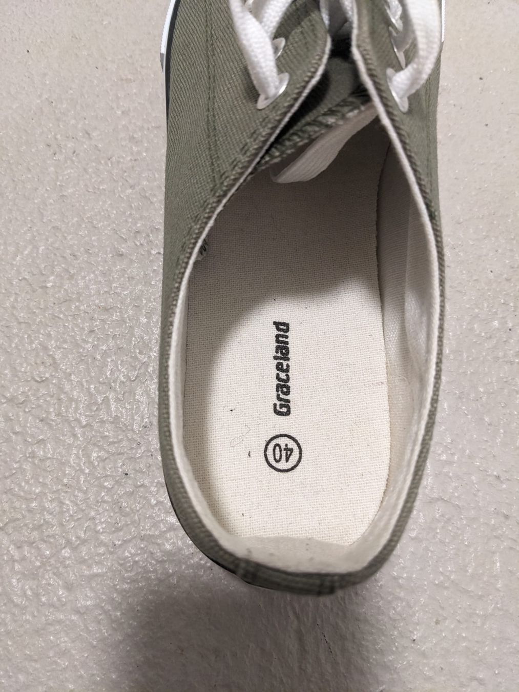 Graceland Scarpe da donna: Khaki Grüne Stoffschuhe, Grösse 40 – Usato da Trachslau venduto da Tijneee 2