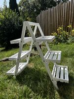Blumenregal Holz weiss, klappbar guter Zustand