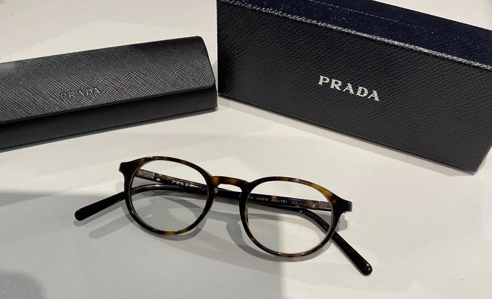 brillengestell prada schwarz