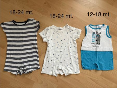 3 Sommer Einteiler, Gr. 12-18 + 18-24 Monate, Top Zustand