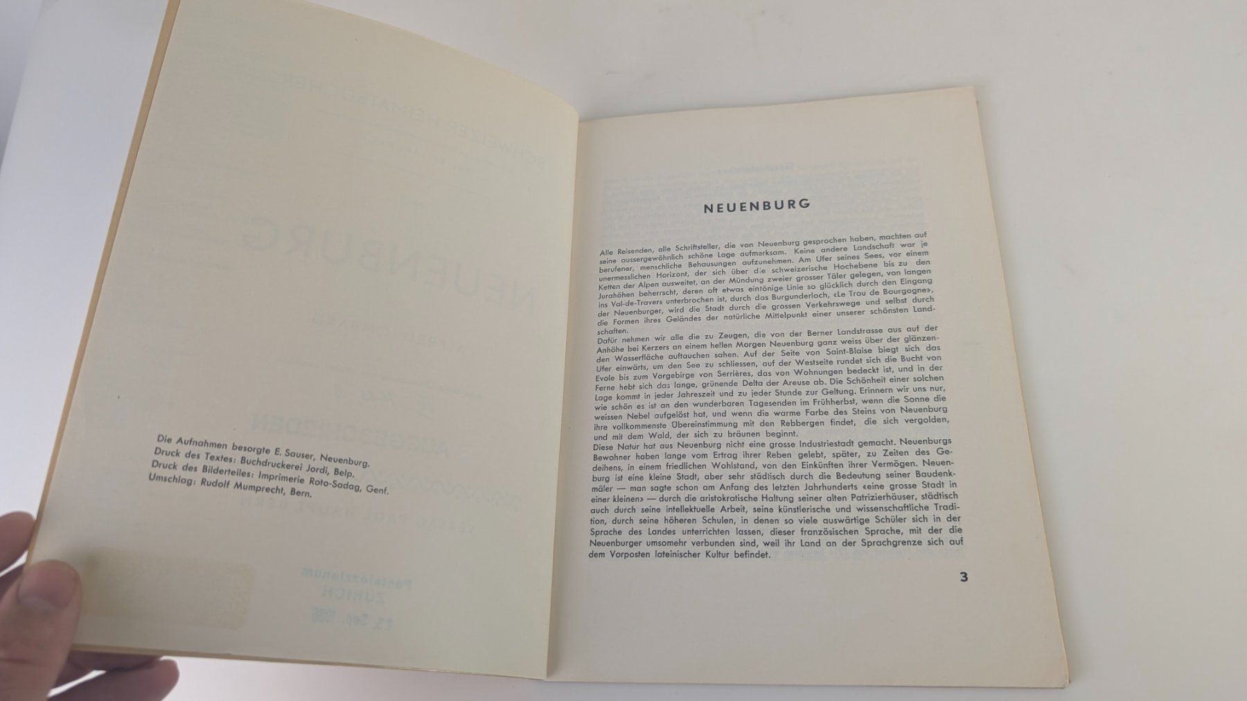 Libri: Schweizer Heimatbücher: Neuenburg 1944 – Usato da Zürich venduto da axolottchen 3