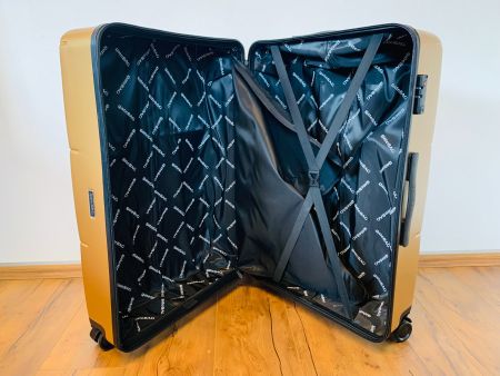 100% Polycarbonat Reisekoffer Gr. XL gateBAG 77cm GOLD NEU