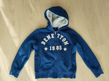 Sweatjacke blau Benetton Gr 134/140