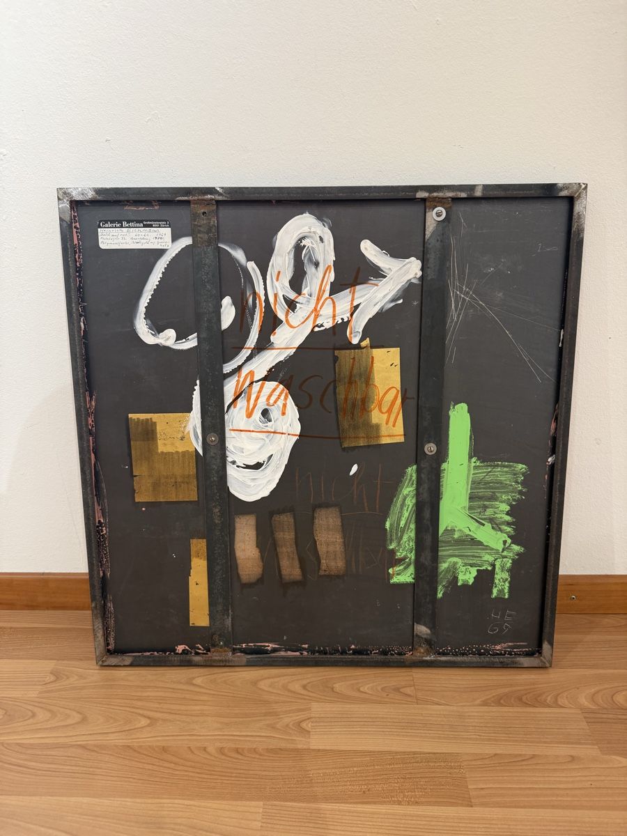 Gemälde: Gemälde Heinrich Eichmann "Sold auf rot" 60x60 cm – Gebraucht aus Wil SG von F-Z-72 5