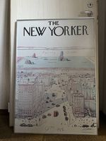 The New Yorker Poster gerahmt Alurahmen 70x100cm
