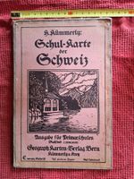 ANCIENNE CARTE  SCHUL CARTE DER SCHWEIZ