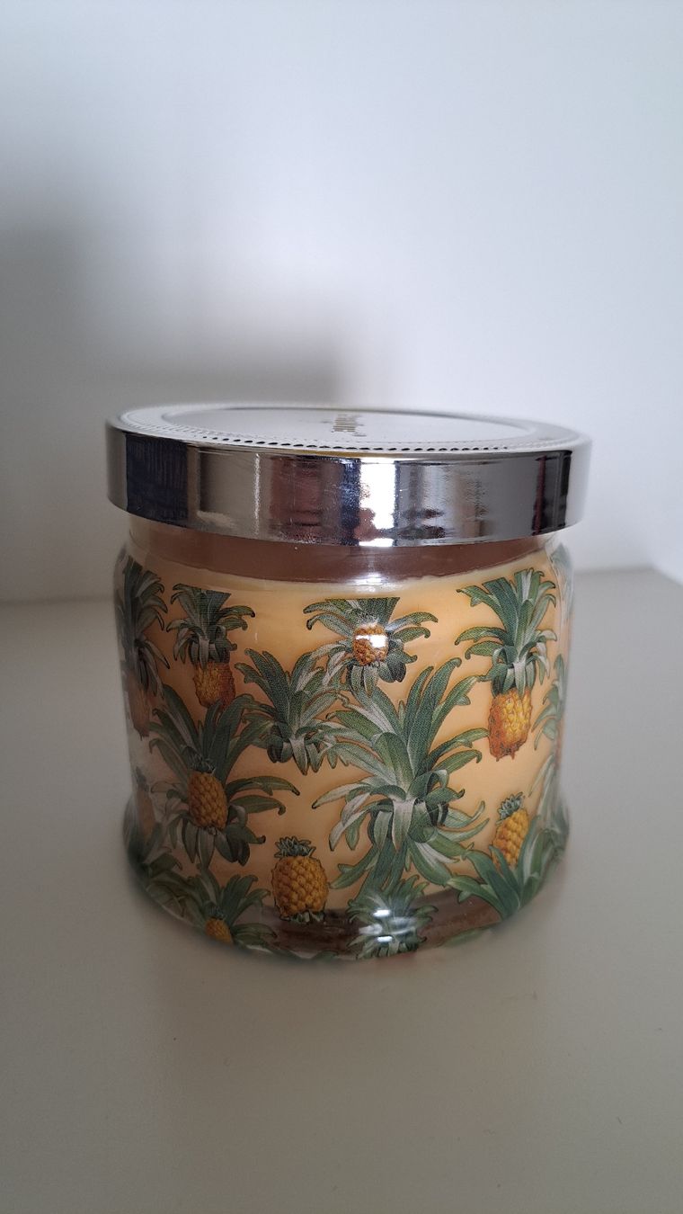 Partylite Candele: Duftkerze Pineapple Sugarcane PartyLite neu – Nuovo e nell'imballaggio originale da Boniswil venduto da Motze0
