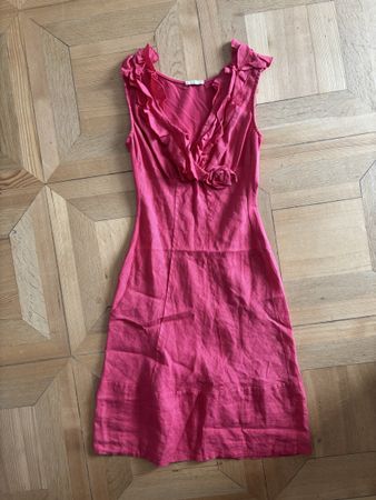 PINKES SOMMERKLEID VON KASNIKA 100% LEINE