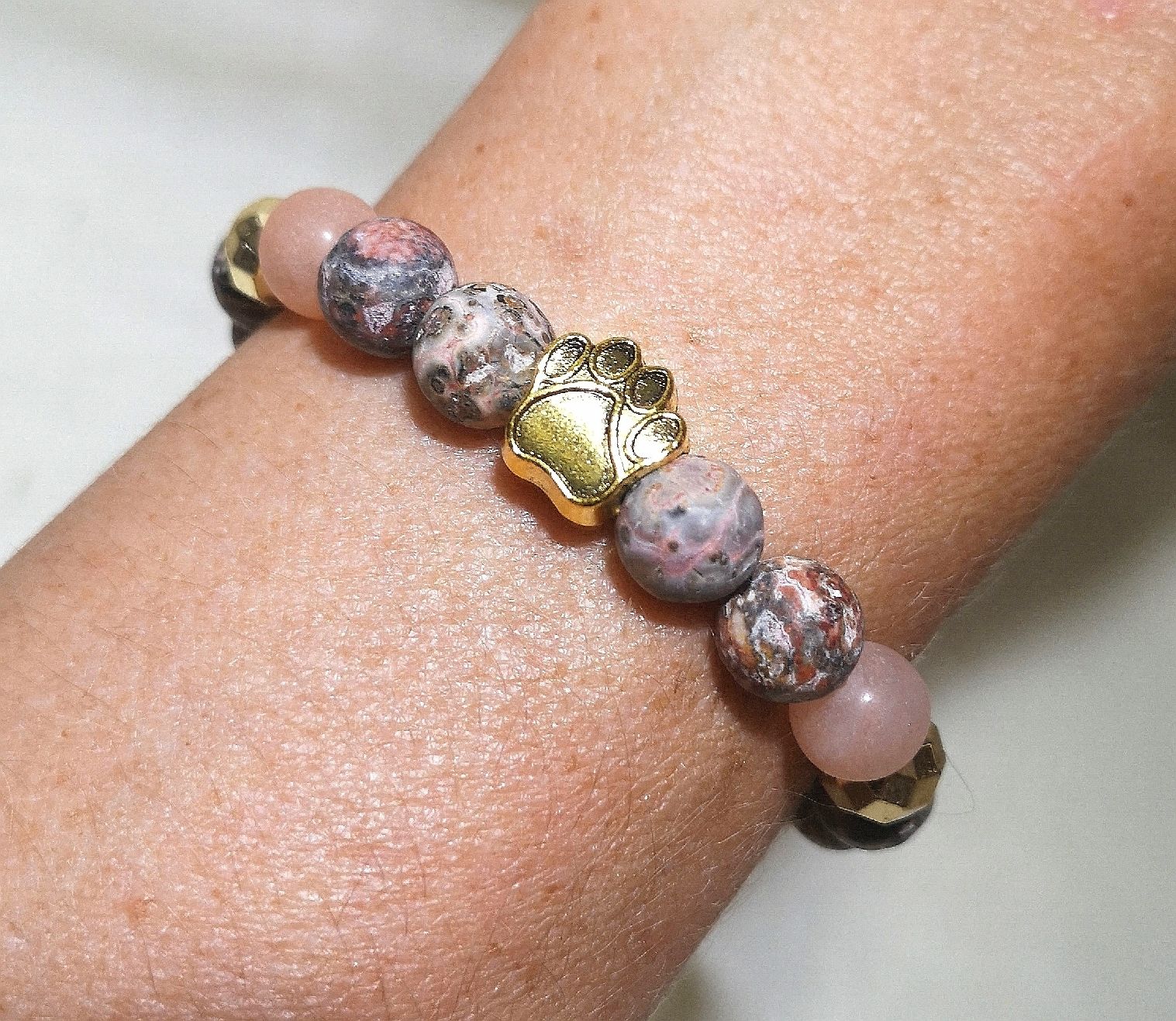 Bracciali & Braccialetti: goldige Pfoten-Steinarmk. - Spendenaktion – Nuovo (secondo la descrizione) da Unterkulm venduto da Nachtigall 3