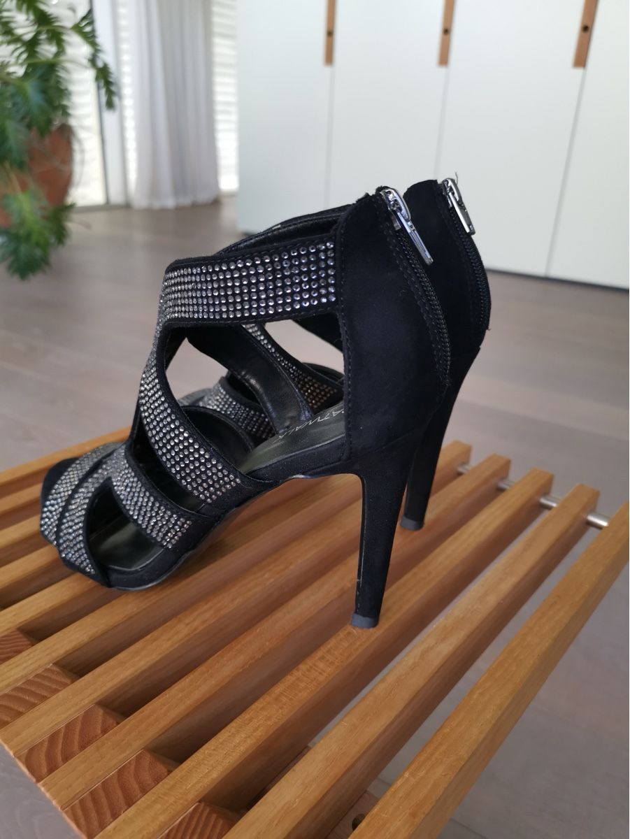 Scarpe da donna: Catwalk High Heels, Gr. 37, schwarz, Strass – Usato da Bremgarten AG venduto da Rachelxsa 2