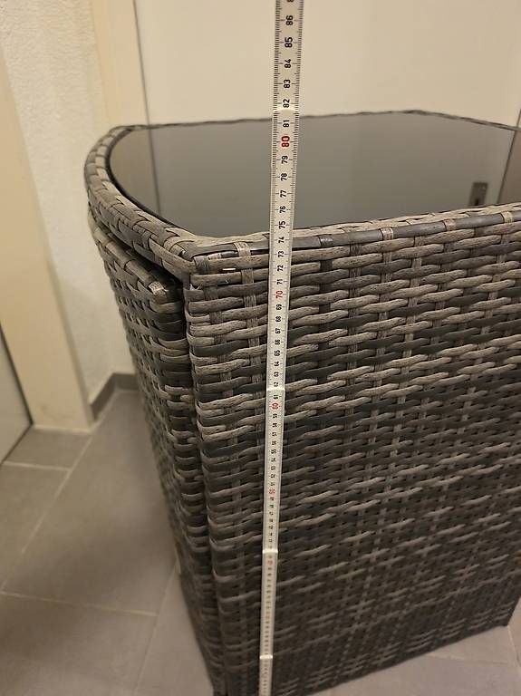 Tischset: Balkonmöbel-Set mit 2 Stühlen  platzsparend – Gebraucht aus Hendschiken von Jessi-Nixon1319
