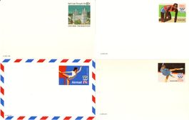 10 ungebrauchte USA Ganzsachen-Postkarten resp. Umschläge