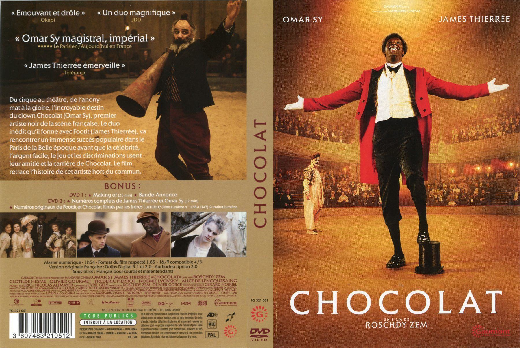 Alle DVDs: DVD - CHOCOLAT (2016) Omar Sy – Neu (gemäss Beschreibung) aus Lausanne von pipo_2017