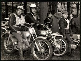 Fotografie Motorrad Bultaco beim Waldren