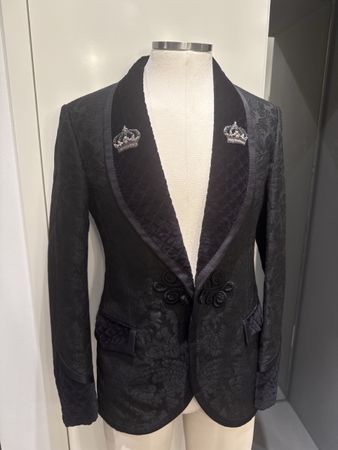Dolce & Gabbana Blazer Black Size 48 Made in Italy