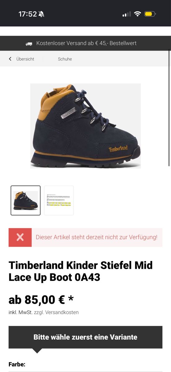 Timberland Scarpe per ragazzi: Timberland Kinderstiefel Grösse 21  – Nuovo (secondo la descrizione) da Schlieren venduto da NM_Nici 5