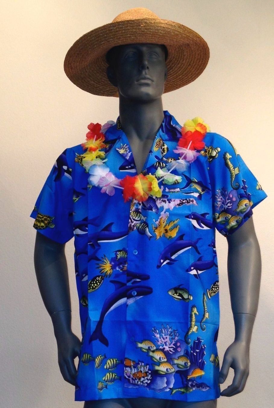 Camicie: blaues HAWAII Shirts / L – Nuovo e nell'imballaggio originale da Villigen venduto da alemantium