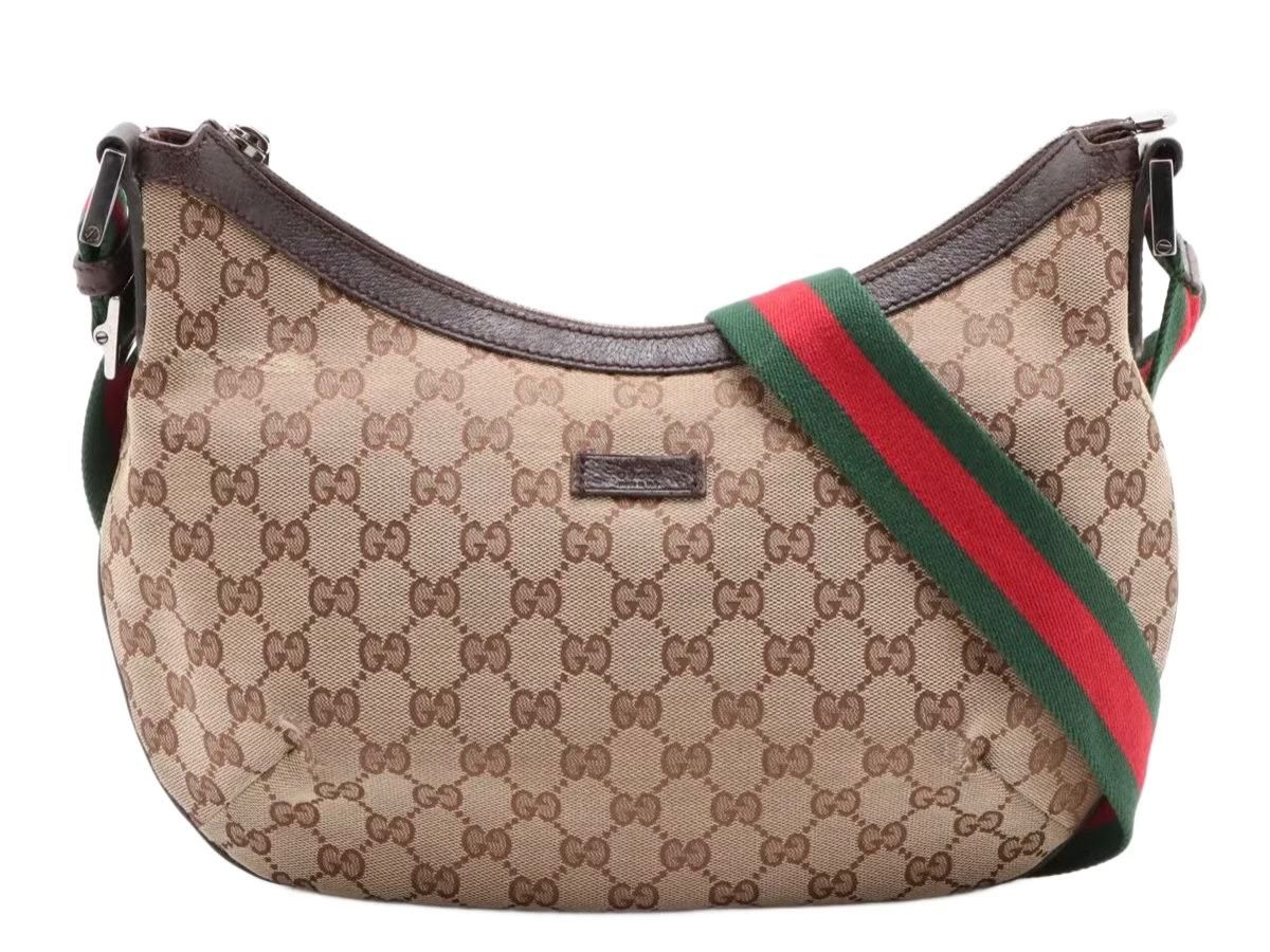 Gucci Borse da donna: Gucci GG Canvas Half Moon Hobo – Usato da Flawil venduto da HeritageAtelier