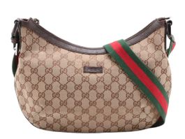 Gucci GG Canvas Half Moon Hobo