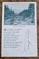 Blick auf. Oltschiberge, Gedicht 1902, Hotelstempel Alpenhof