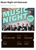2 Tickets für Music Night mit Heimweh