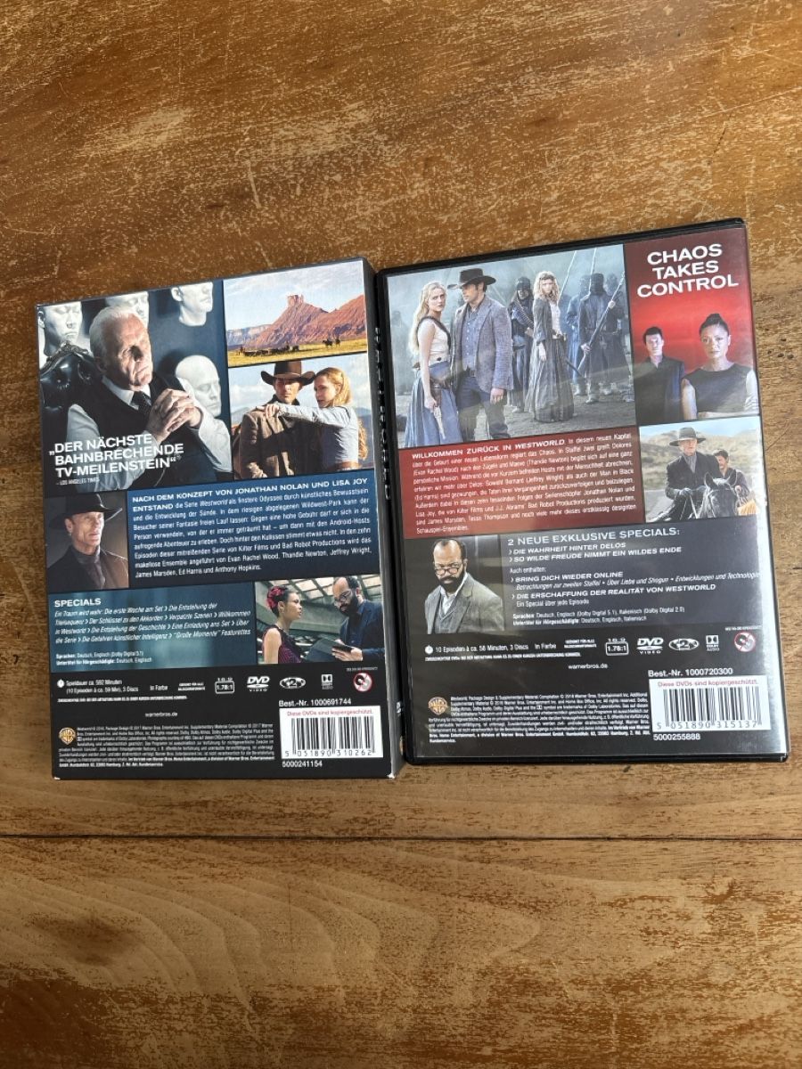 Tutti i DVDs: Westworld Staffel 1 & 2 DVD – Usato da Bern venduto da nic_7mr6 1