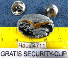 HARLEY-DAVIDSON MOTOR CYCLES PIN USA PEWTER m.SECURITY-CLIP