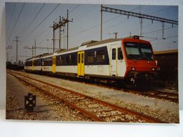 Foto SBB RBDe 4/4 NPZ mit Steuerwagen Zug HW Zürich 21.9.91