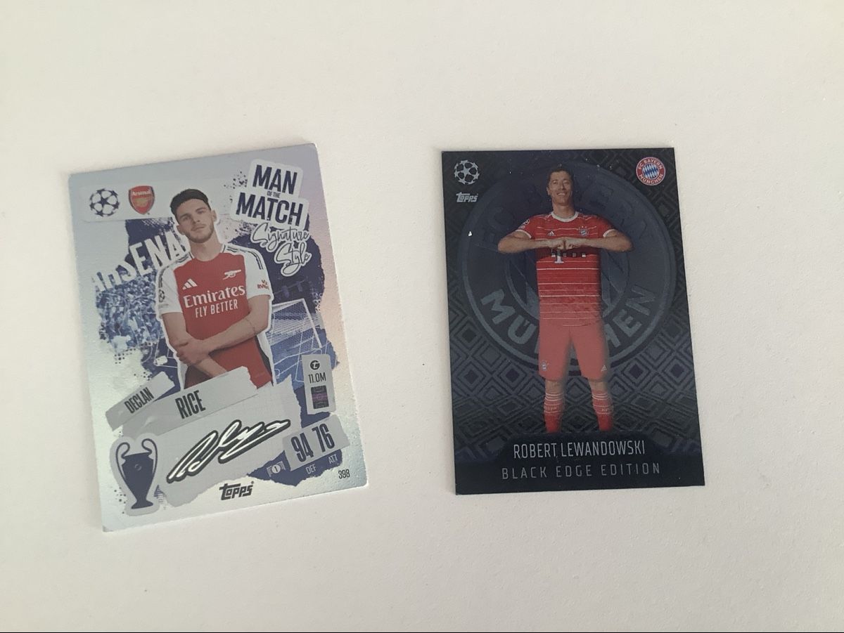 Cartes à collectionner: Fussball Karten Lewandowski & Rice Top Zustand – D'occasion à Appenzell Meistersrüte par sandokano