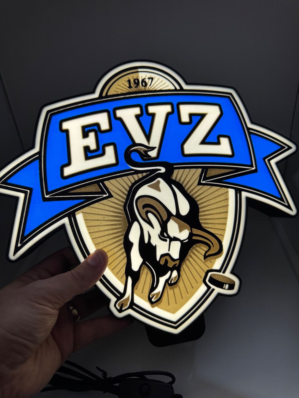 Lampen: Lightbox lumière led Hockey EVZ ZOUG – Neu (gemäss Beschreibung) aus Vicques von PAMB3D 8