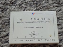 Monnaie de Paris 10 Fr. 1987 - Millénaire Capétien