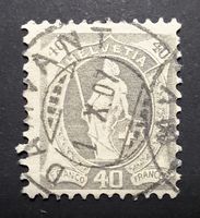 Stehende Helvetia SBK 89A KW 300.- Stempel DAMVANT