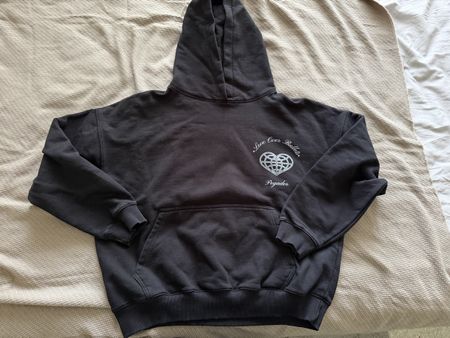 Pegador Hoodie Love Over Bullets schwarz Grösse M