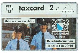 Taxcard 204L_17207 Stadtpolizei Zürich 2 Fr gebraucht