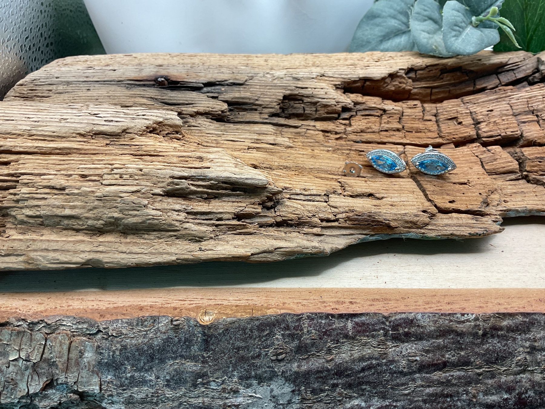 Orecchini pendenti & Orecchini a lobo: Ohrstecker Sterlingsilber mit Topas Swiss Blue – Nuovo (secondo la descrizione) da Luzern venduto da S.Kern01 3