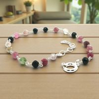 Unikates Turmalin Armband Sterling Silber