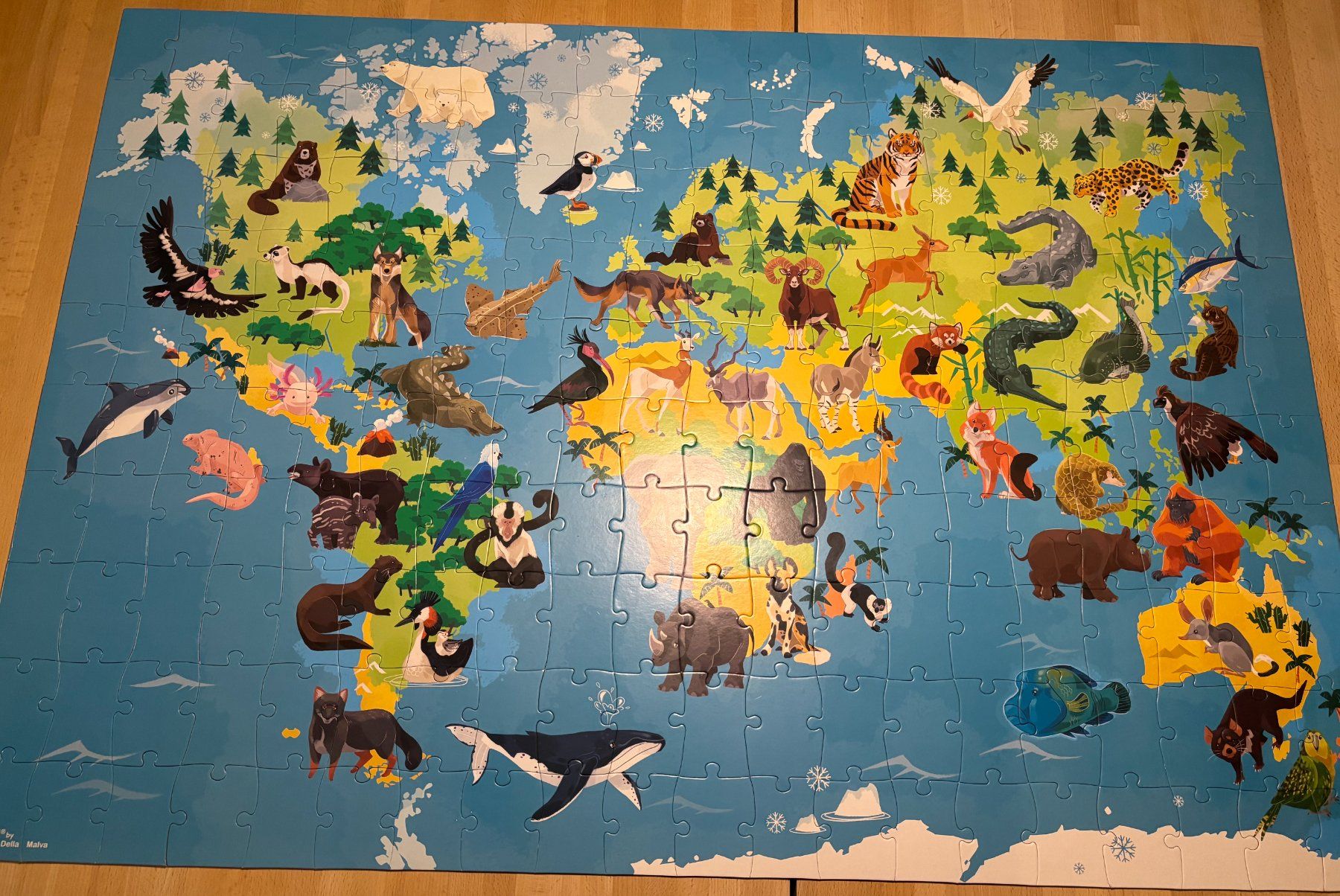 Janod Puzzle: Janod Puzzle bedrohte Tierarten / animaux menacés – Usato da Zürich venduto da IlkaK 4
