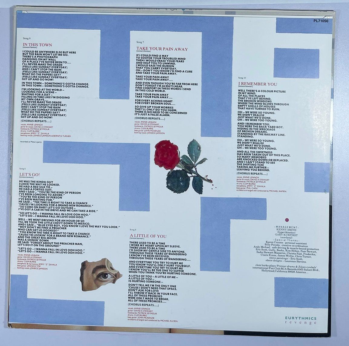 Vinyles: LP: EURYTHMICS - Revenge (1986) – D'occasion à Frenkendorf par Yard-Sale-2000 2