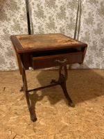 Table d'appoint bois avec tiroir plateau extensible
