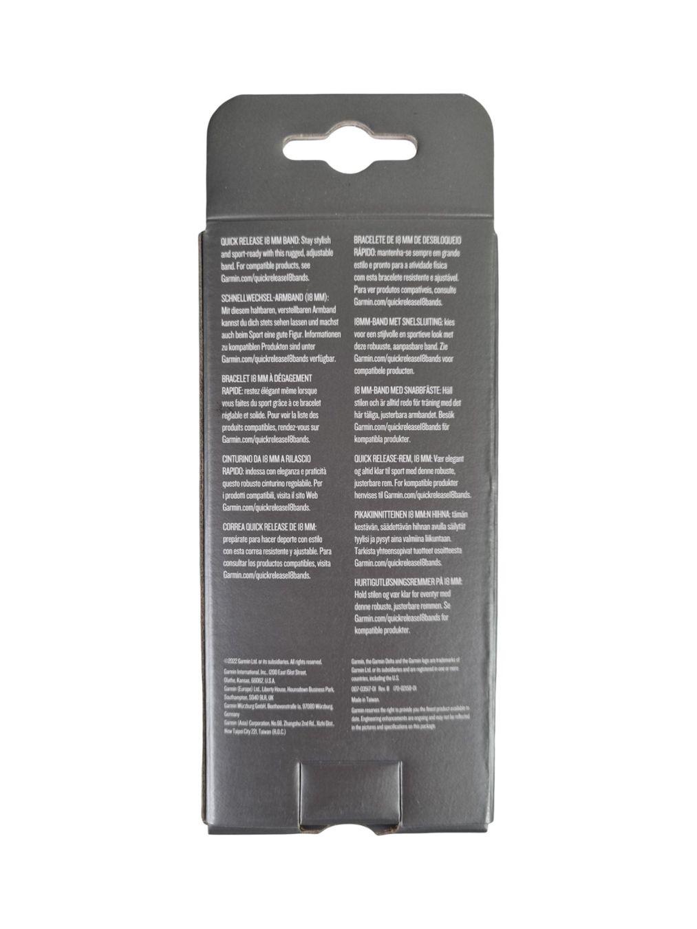 Bracciali & Braccialetti: GARMIN Uhrenband schwarz, 18mm – Nuovo (secondo la descrizione) da Wangen b. Olten venduto da Restwert_Wangen 3