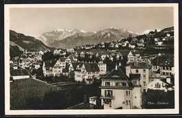 Chur, Lürlibad, Blick über die Dächer