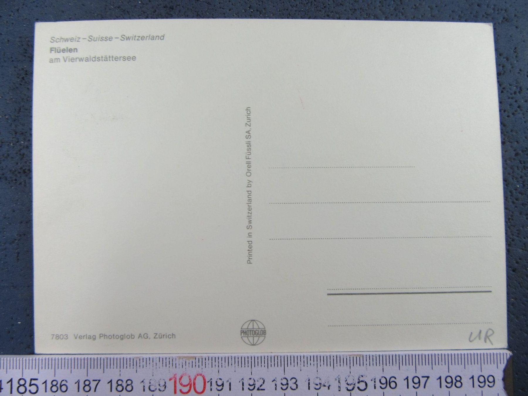 Cartoline postali: FLÜELEN URI AK – Usato da Ettingen venduto da Hausi4711 1