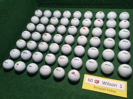 60 Golfbälle Wilson (sehr schön)