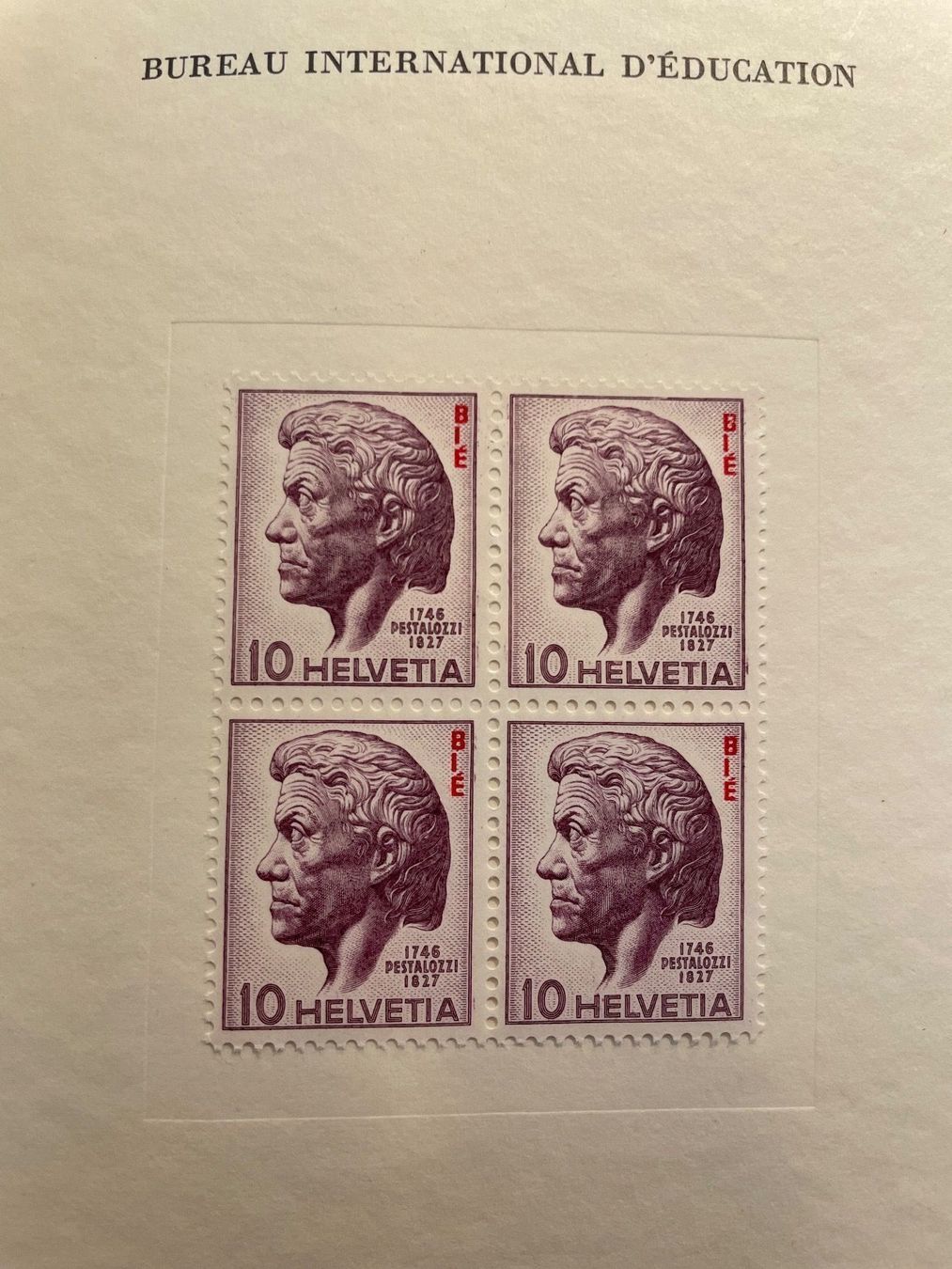 Alle Briefmarken: PTT 1946 - 200. GEBURTSTAG PESTALOZZI – Gebraucht aus Watt von maxdiroma 4